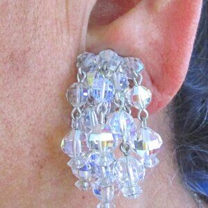 Waterfall aurora borealis earrings